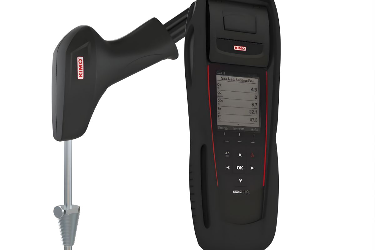 Gas safety inspection with testing equipment and readings