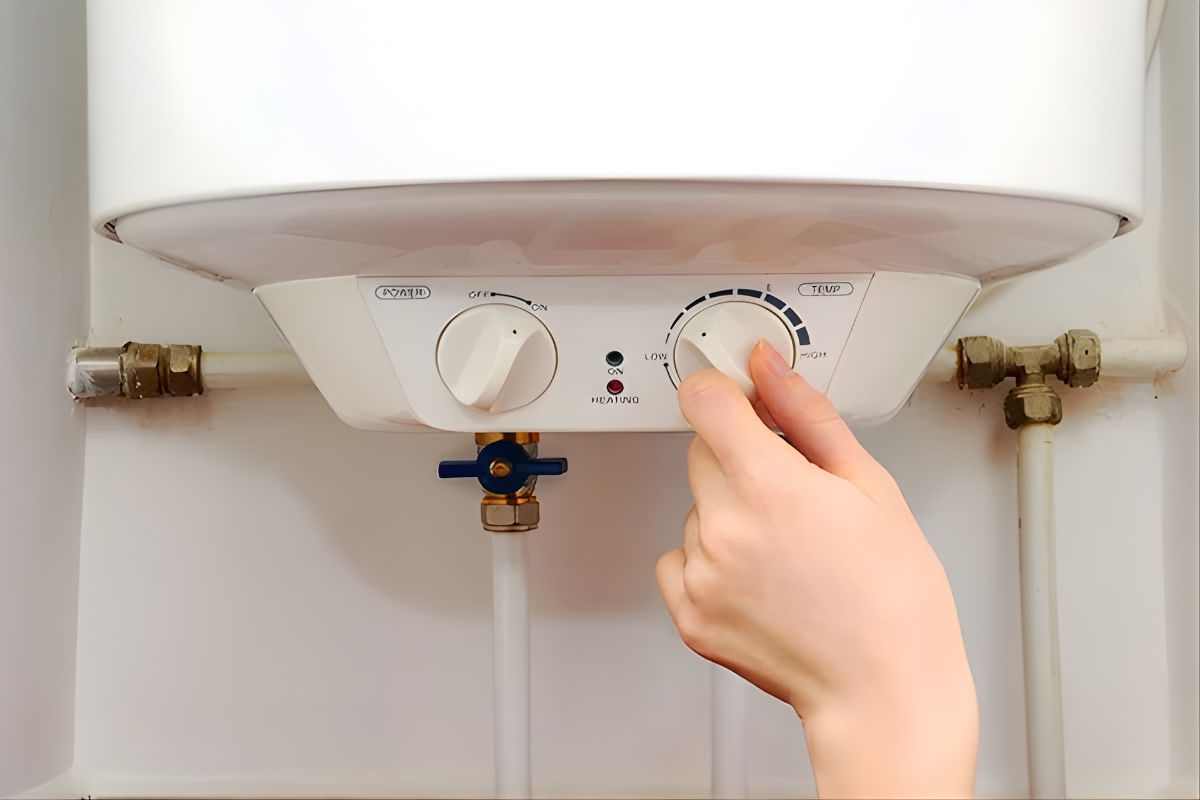 Boiler replacement completed with system checks in progress